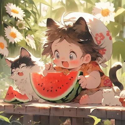 青玉吃瓜动漫头像